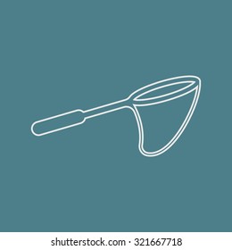 Vector illustartion of fishing and fish icon
