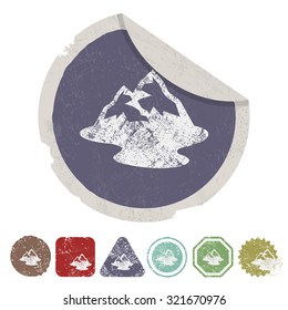 Vector illustartion of fishing and fish icon