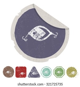 Vector illustartion of fishing and fish icon