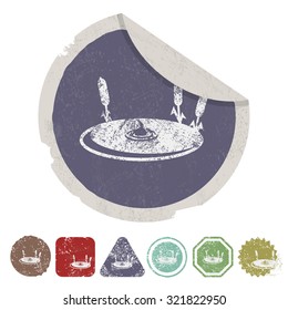 Vector illustartion of fishing and fish icon