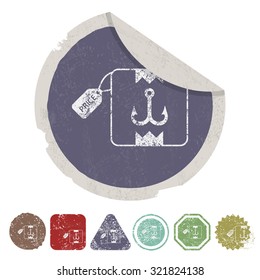 Vector illustartion of fishing and fish icon