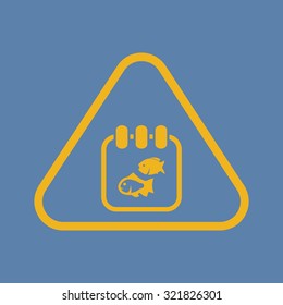 Vector illustartion of fishing and fish icon
