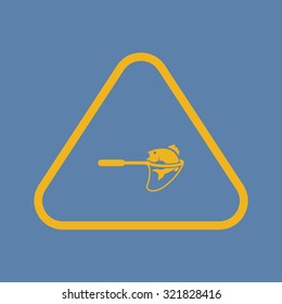 Vector illustartion of fishing and fish icon