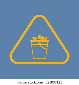 Vector illustartion of fishing and fish icon