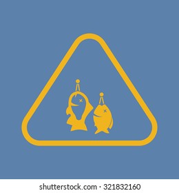 Vector illustartion of fishing and fish icon