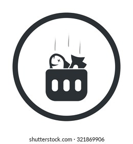 Vector illustartion of fishing and fish icon