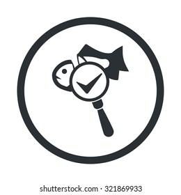 Vector illustartion of fishing and fish icon