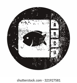 Vector illustartion of fishing and fish icon