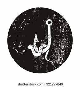 Vector illustartion of fishing and fish icon