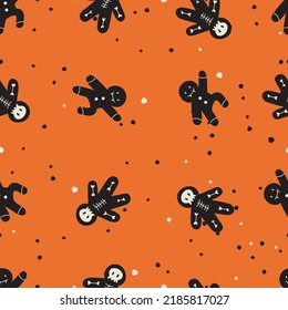 Vector illustartion icons for Happy Halloween. Trick or treat symbol. Background or seamless pattern