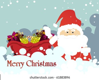 vector illustartion of merry christrmas background