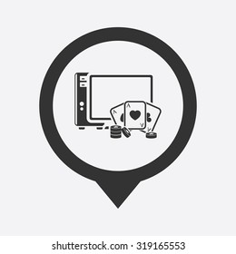 Vector illustartion of poker and gambling icon