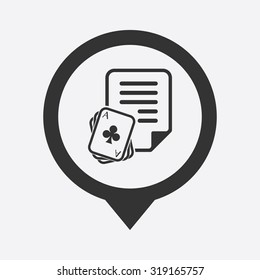 Vector illustartion of poker and gambling icon