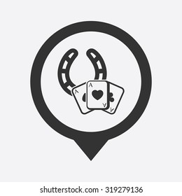 Vector illustartion of poker and gambling icon