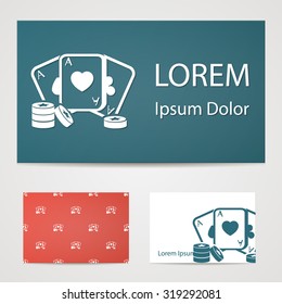 Vector illustartion of poker and gambling icon