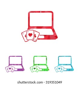 Vector illustartion of poker and gambling icon