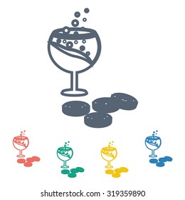 Vector illustartion of poker and gambling icon