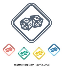 Vector illustartion of poker and gambling icon