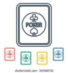 Vector illustartion of poker and gambling icon