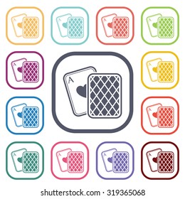Vector illustartion of poker and gambling icon