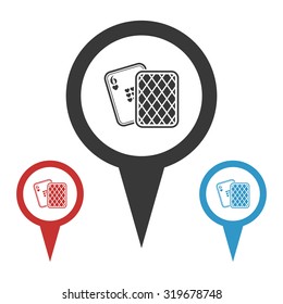 Vector illustartion of poker and gambling icon