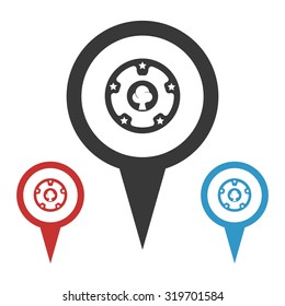 Vector illustartion of poker and gambling icon