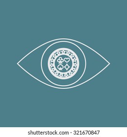 Vector illustartion of poker and gambling icon