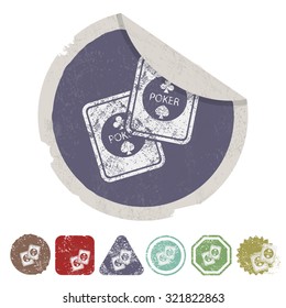 Vector illustartion of poker and gambling icon