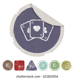 Vector illustartion of poker and gambling icon
