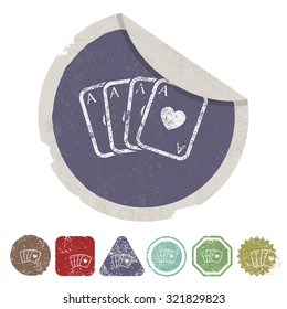 Vector illustartion of poker and gambling icon