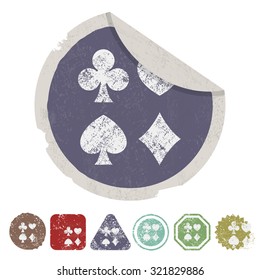 Vector illustartion of poker and gambling icon