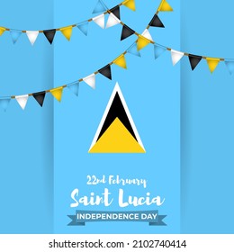 vector illustartion for Santa Lucia independence day 