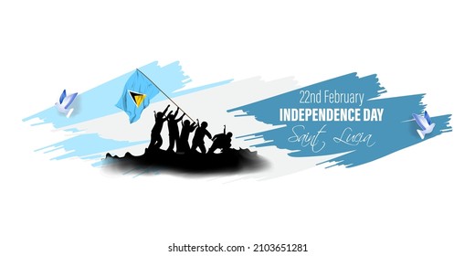 vector illustartion for Santa Lucia independence day 