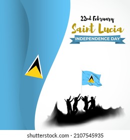 vector illustartion for Santa Lucia independence day 