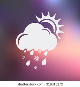 Vector illustartion of weather icon