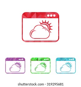 Vector illustartion of weather icon