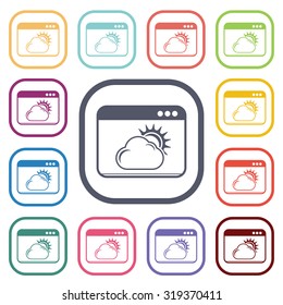 Vector illustartion of weather icon