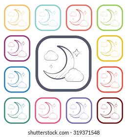 Vector illustartion of weather icon