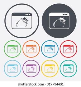 Vector illustartion of weather icon