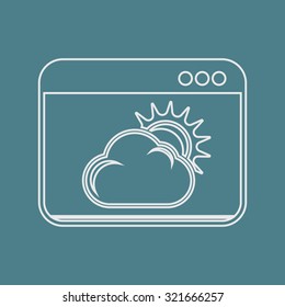 Vector illustartion of weather icon