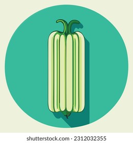 Vector illustation of fresh and juicy celery