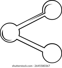 vector illustracion drawing black and white icon share website
