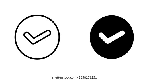ilusão de vetor de um ícone de verificação