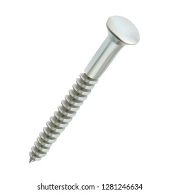 Vector Illustraition of a Realistic Screw Done Using Gradient Mesh. EPS 10 format