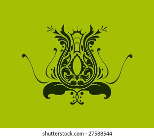 Vector illustraition of retro abstract Swirl background