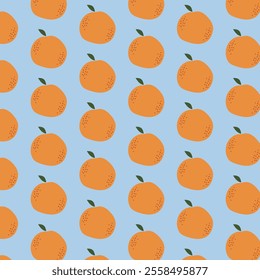 vector illustrarion Regular tangerine patterns against pastel-toned backgrounds