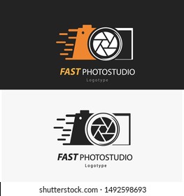 vector illustrasion, grapic design photo studiotype. abtract camera logo icon design. photografer. singgle vector logo