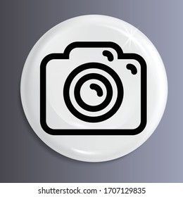 Vector or illustrate icon or symbol of camera. this is also known as a sign of camera.