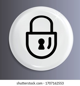Vector or illustrate icon or symbol of lock. this is also known as a sign of lock.