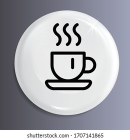 Vector or illustrate icon or symbol of tea. this is also known as a sign of coffee or refreshment.
